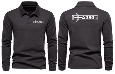 AIRBUS A380 LONG SLEEVE POLO